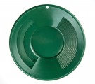 14 tommer (35 cm) vaskepanne, dobbelt-rillet (grov og fin). Grønn thumbnail