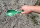 Meget solid hardplast sandspade / scoop. Grønn thumbnail