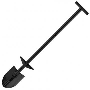 Black Ada Gladius spade, sortlakkert stål