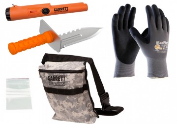 Tilbehørspakke med Garrett Pro Pointer AT og Quest kniv/håndspade