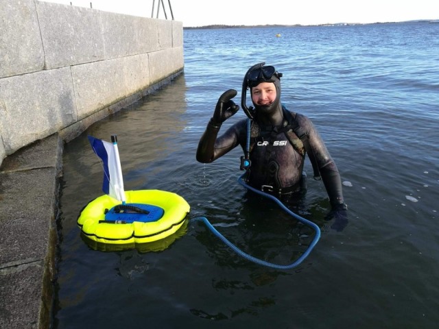 Dykking med NEMO i Holmestrand i januar 2020