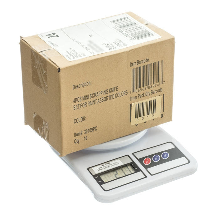 Digital vekt. Kjøkkenvekt. Max 10 kg. Oppløselighet 1 gram