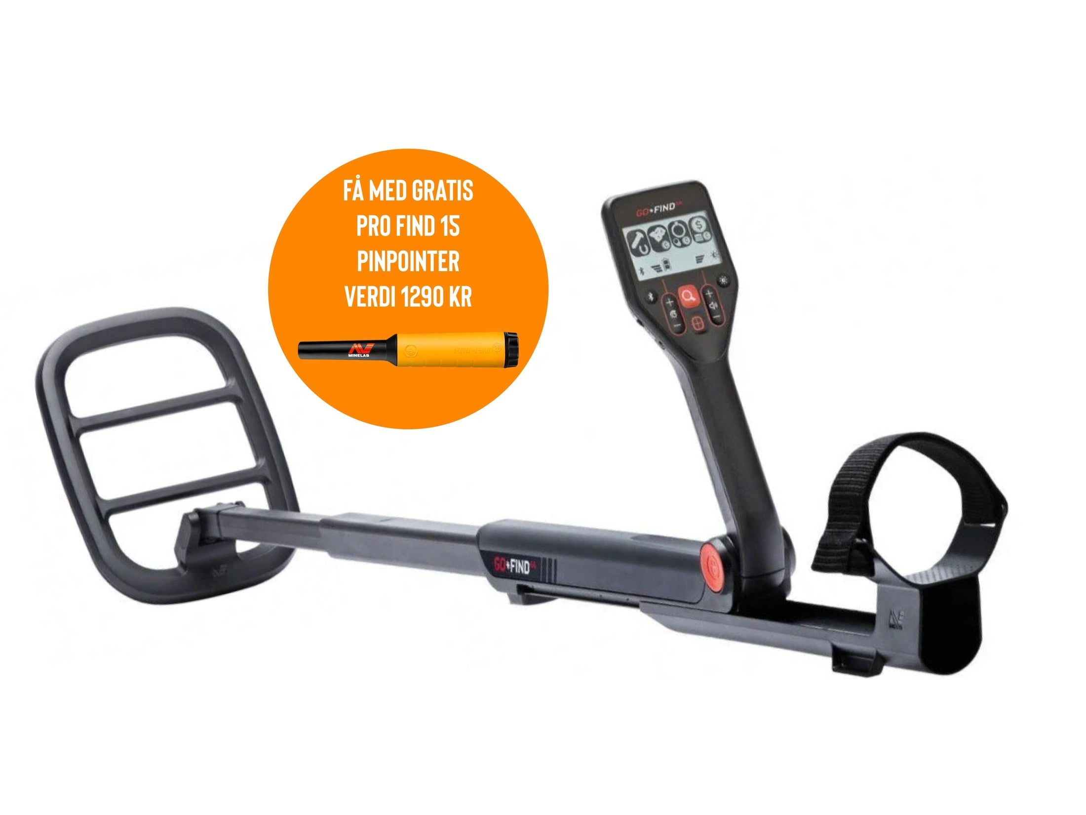 Pakketilbud! Minelab Go-Find 66 metalldetektor. Fra 12 år