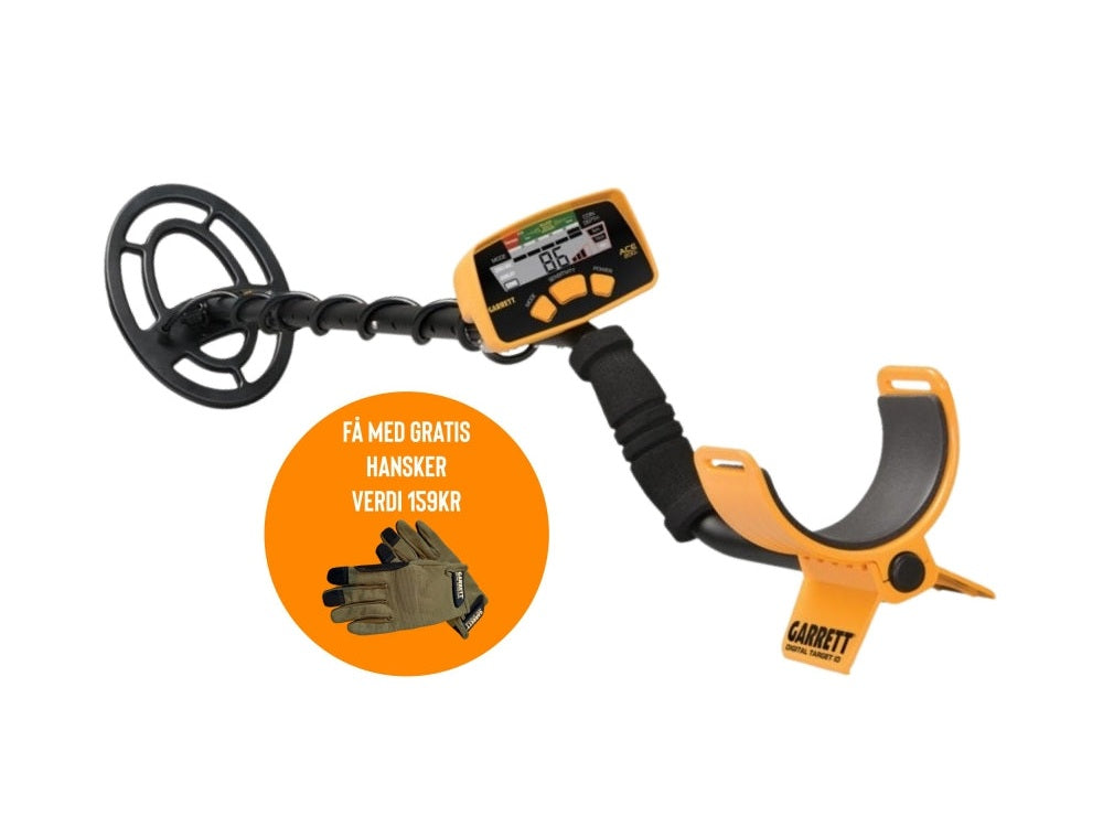 Pakketilbud! Garrett ACE 200i metalldetektor. Fra 12 år