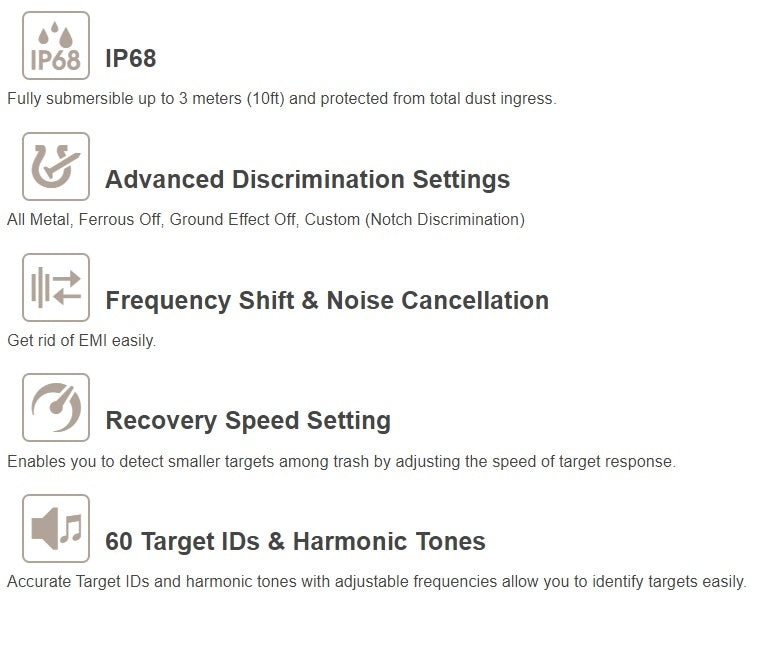 Nokta Legend Pro Pack metalldetektor, med to søkehoder og trådløse hodetelefoner.