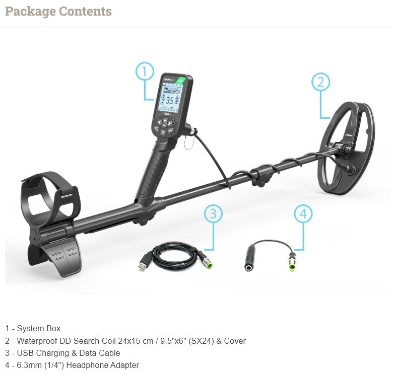 Pakketilbud! Simplex Lite metalldetektor. Fra 12 år