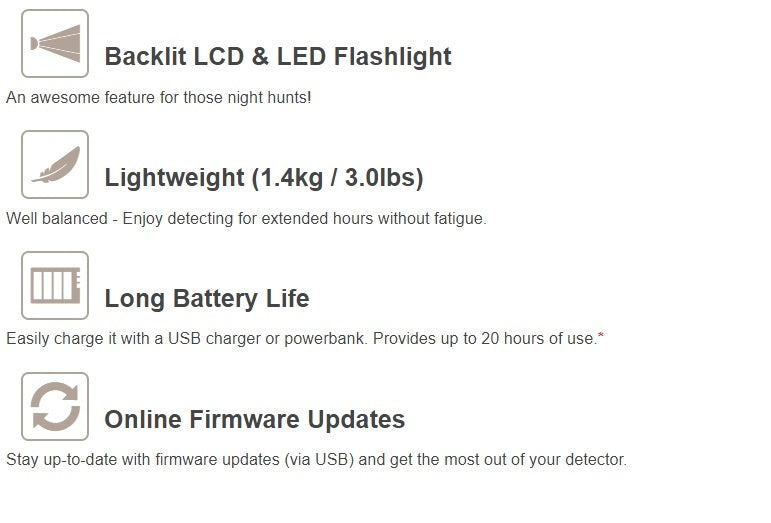 Nokta Legend Pro Pack metalldetektor, med to søkehoder og trådløse hodetelefoner.