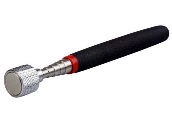 Magnet på teleskopstang. 18 - 76 cm. 8 kg styrke, skjermet magnet