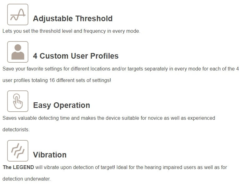 Nokta Legend Pro Pack metalldetektor, med to søkehoder og trådløse hodetelefoner.