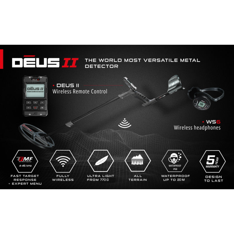 XP DEUS II metalldetektor (28FMF-RC-WS6)