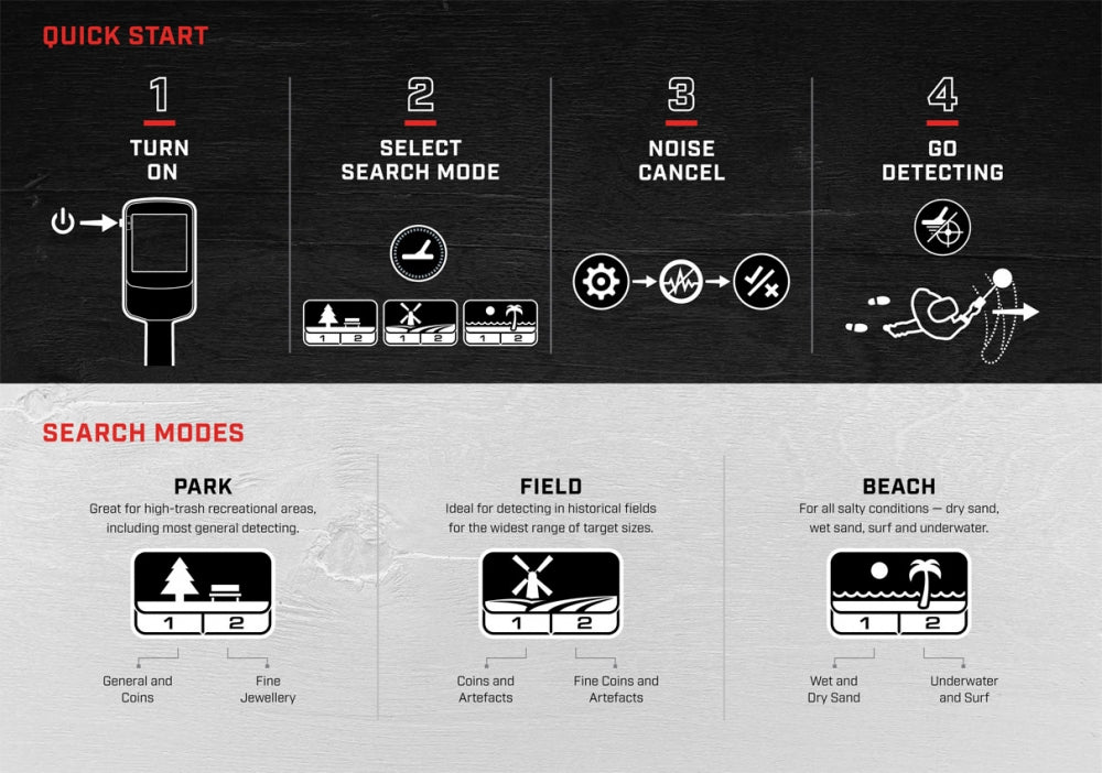 Minelab X-Terra Pro metalldetektor. Fra 14 år