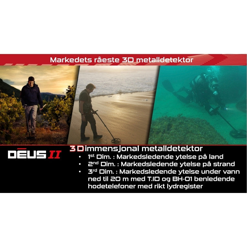XP DEUS II RC metalldetektor (28FMF-RC)