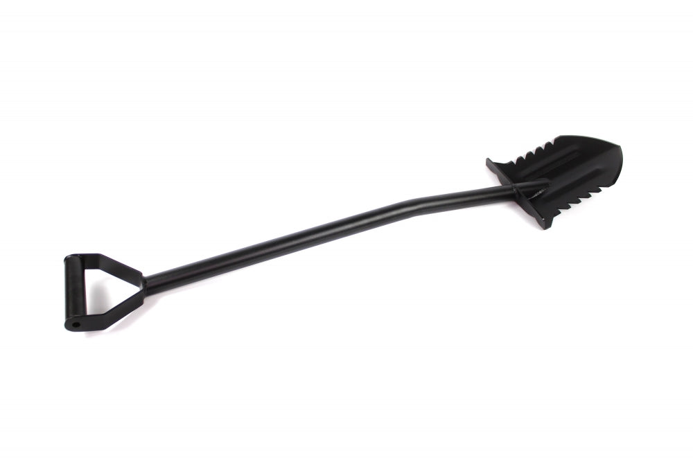 Swagier spade V1 laget i 3mm herdet stål.