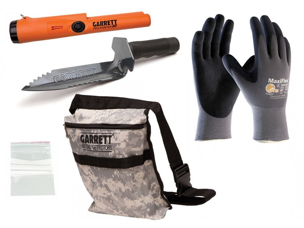 Tilbehørspakke med Pro Pointer AT og Garrett kniv/håndspade