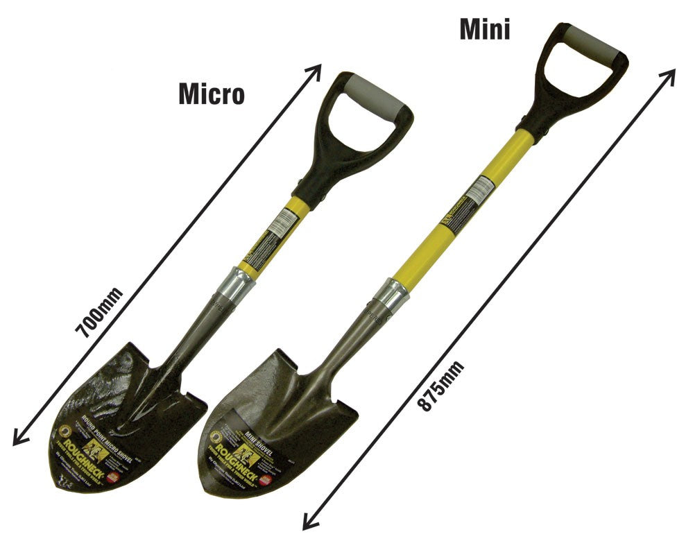 Roughneck Mini spade med glassfiberskaft